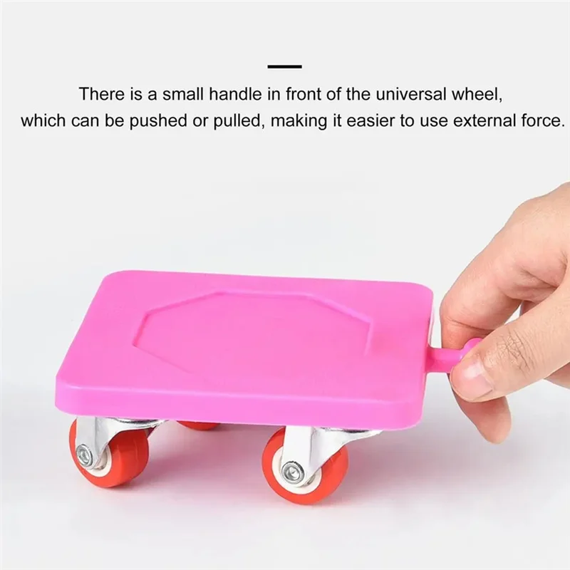 

ABBN-8Pcs Heavy Mover Rolling Home Tool With Wheel Moving Artifact Furniture Dolly Dollies Bearing Capacity 500Kg Durable