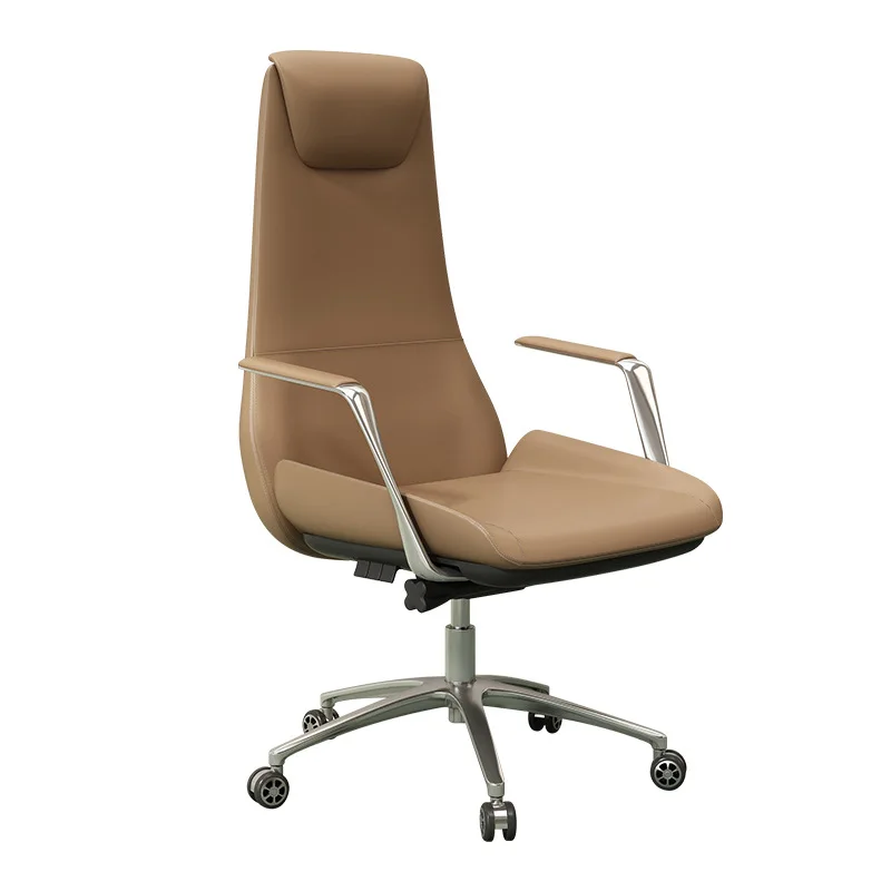 

High-end boss chair is comfortable and sedentary, modern office leather chair lifts and turns