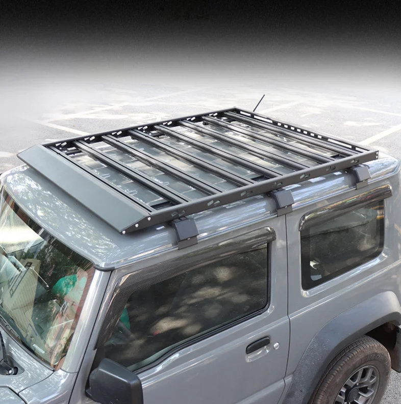 

High Quality Aluminum Alloy Car Roof Rack Flat Roof Travel Frame Fits For Suzuki Jimny JB74 2019 2020 2021 2022