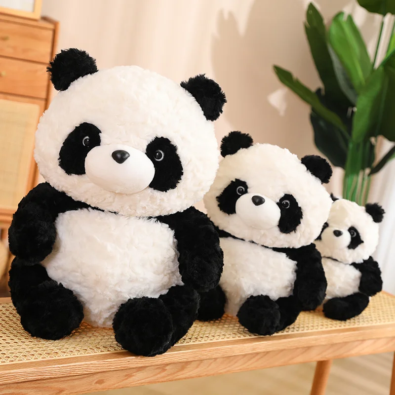 25-70cm Cute Big Panda Doll Plush Toy Animals Throw Pillow Kids Birthday Christmas Gifts Cartoon Toys Big Pillow On The Bed