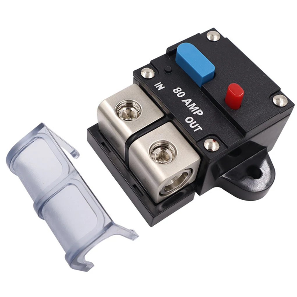 Automotive Circuit Breaker Portable Detachable Resettable Overload Protection Manual Sound Box Security Fuse 50-300A