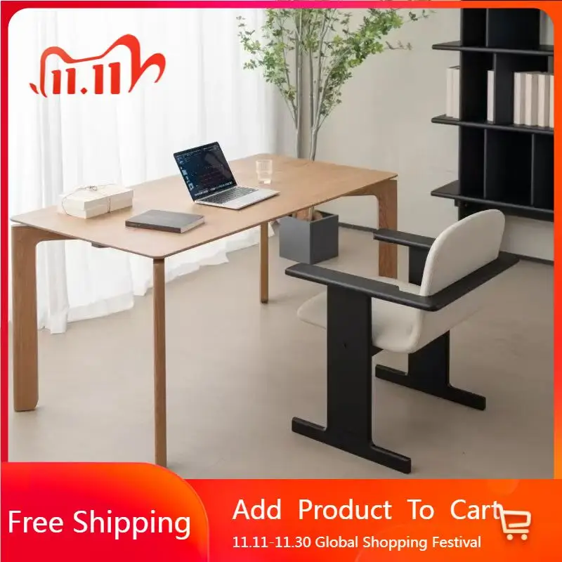

Study Writing Dining Table Designer Conference Wood Modern Dining Table Desk High Extendable Chairs Muebles Office Furniture