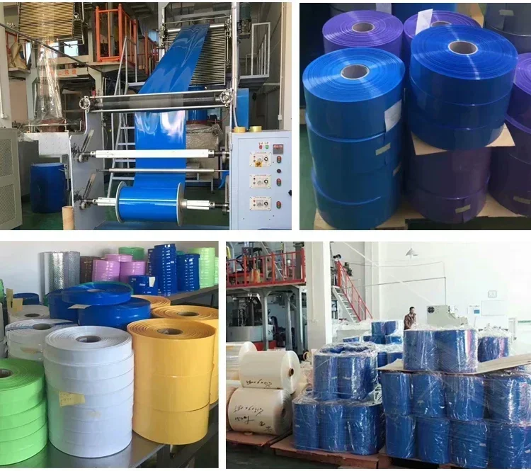 2/3/5/10 متر عرض 15 مللي متر ~ 103 مللي متر بولي كلوريد الفينيل أنبوب الانكماش الحراري الحرارة تقلص التفاف علبة فيلم الليثيوم لحزم البطارية أسود أزرق واضح