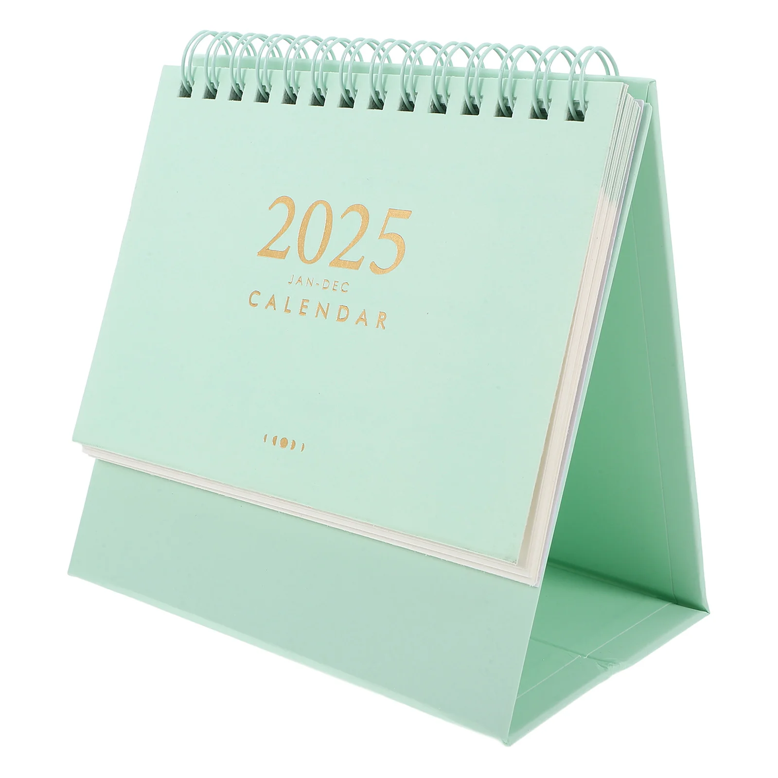 2025 Desktop Calendar Planner Light Green Cute Table Mini Desk Blocks 2024 Schedule ganizer Extended