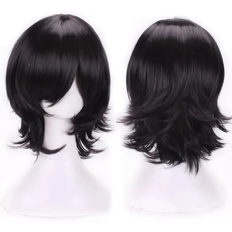

Men's Short Layered Hair Anime Cosplay Wigs Party Wig Black Costume Anime Inside Out Wigs
