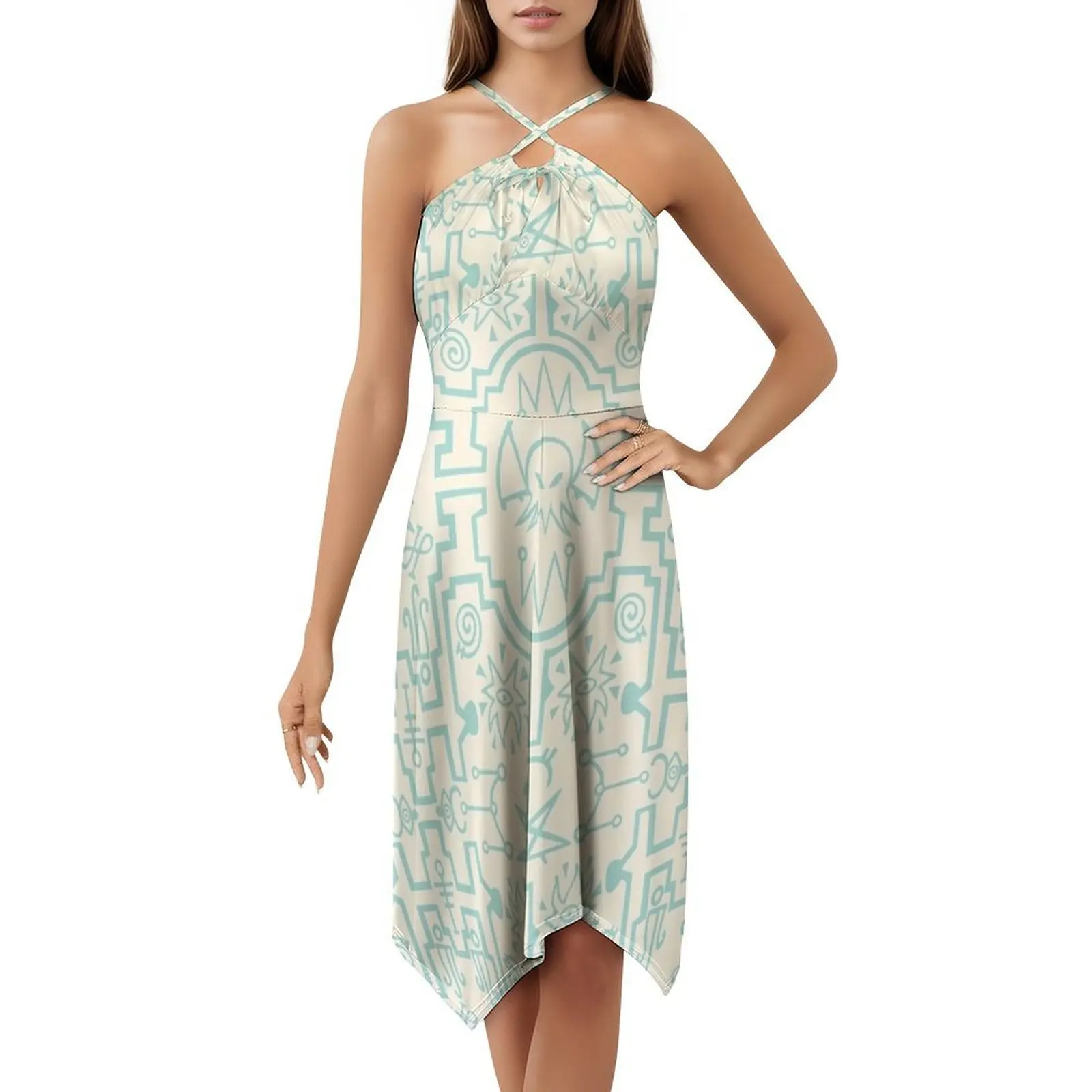 نمط بألوان الباستيل فستان على الطراز الكوري للنساء فستان كاجوال أنيق للحفلات أو الارتداء اليومي فستان رعب Cthulhu الغامض #5