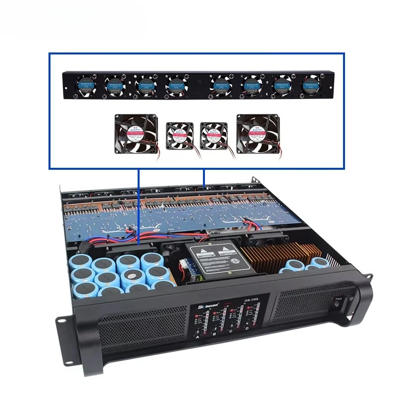 

4 Channels 1000 Watt Amplifier Board DS-10Q 10 Capacitor High End Tube Amplifiers