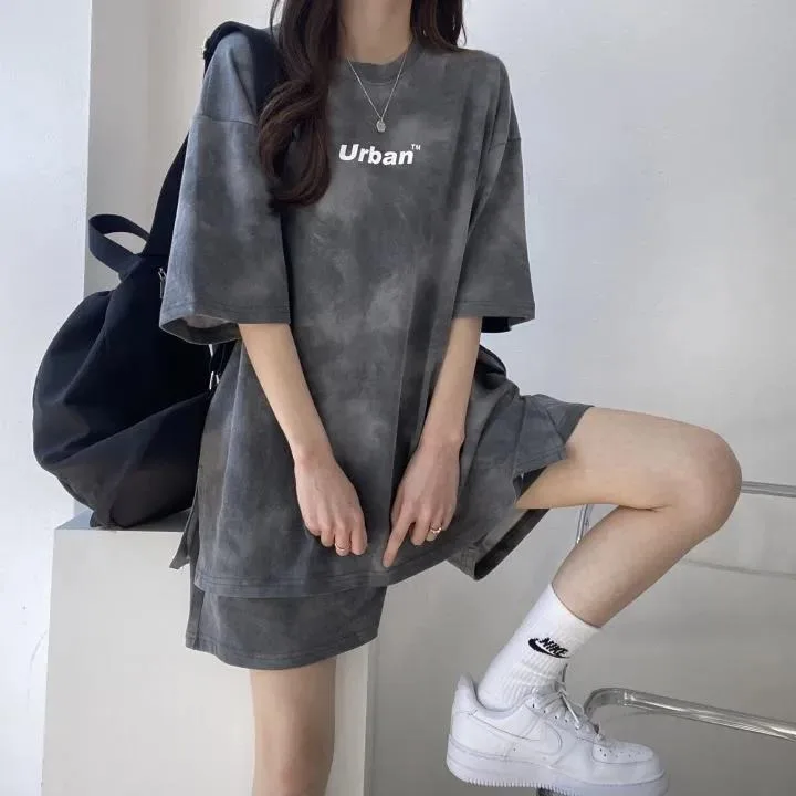 Women's Sports Casual Two-piece Set Thin Summer Summer Shorts Ensemble Small Small Friendly Fashion