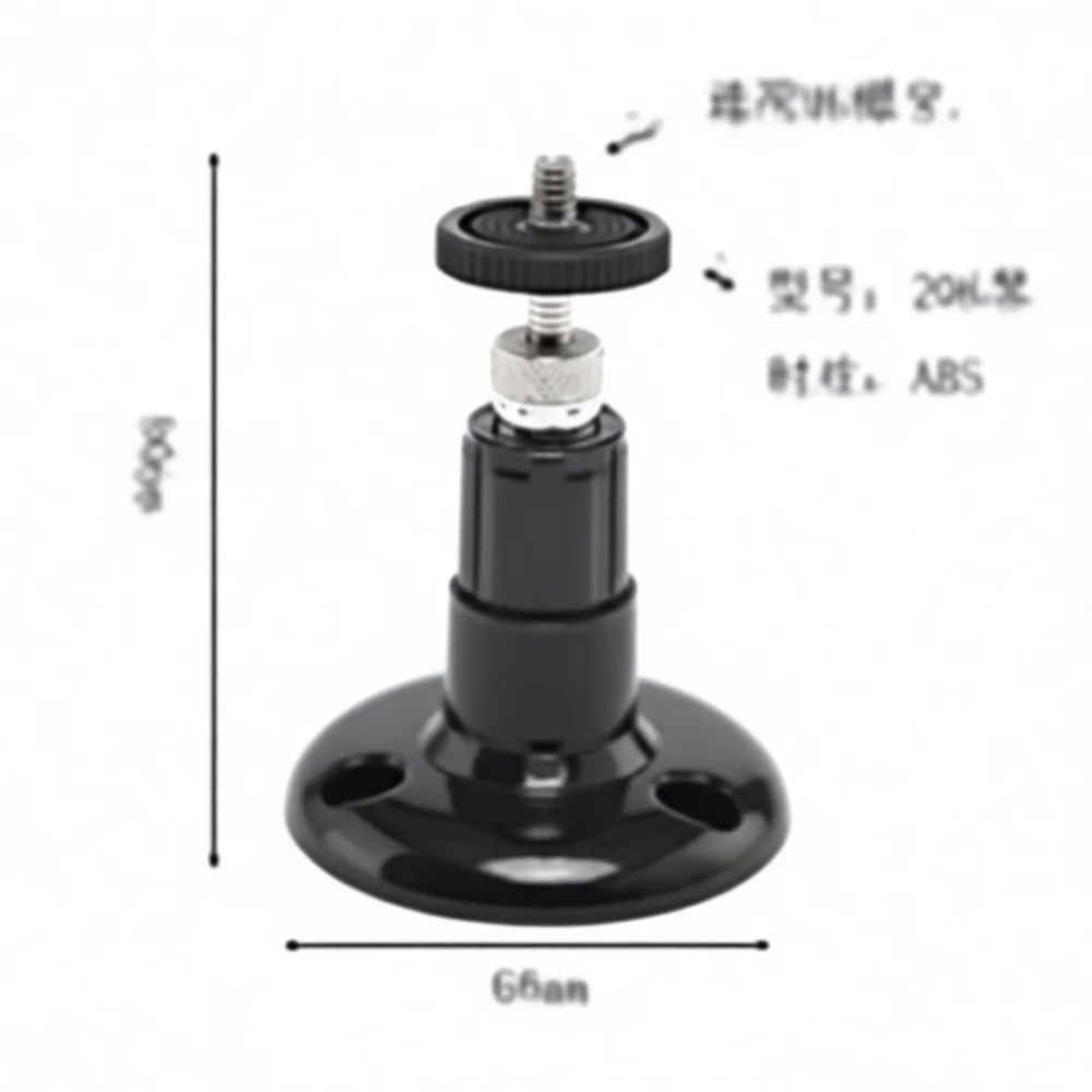 Home Surveillance Camera Wall Mount Holder Universal Adjustable Bracket For Compact Monitoring Devices ABS Material