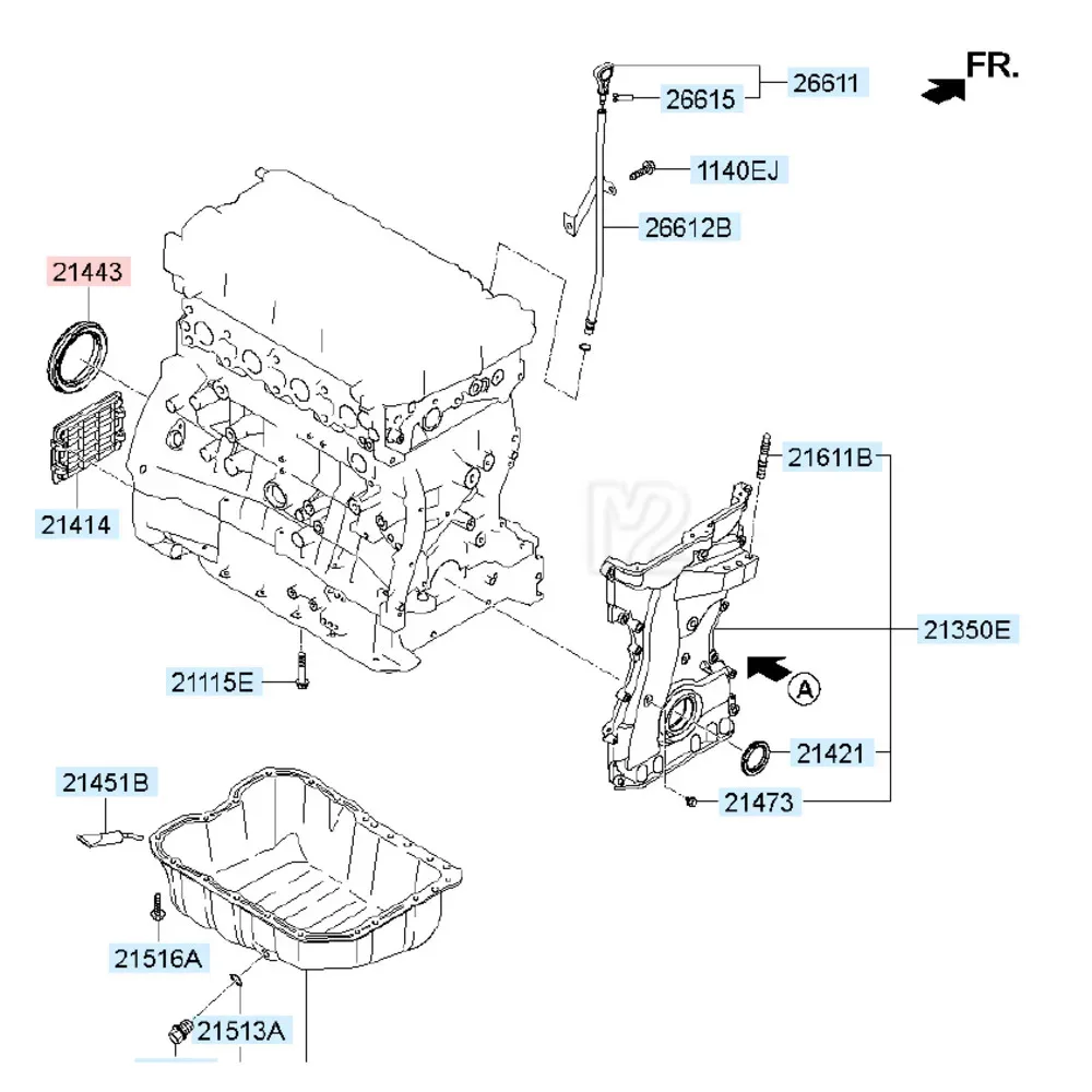 Oil Seal, Rear For Kia Carens Sorento Sportage Stinger Forte Optima 21443-2G000 21443 2G000 214432G000