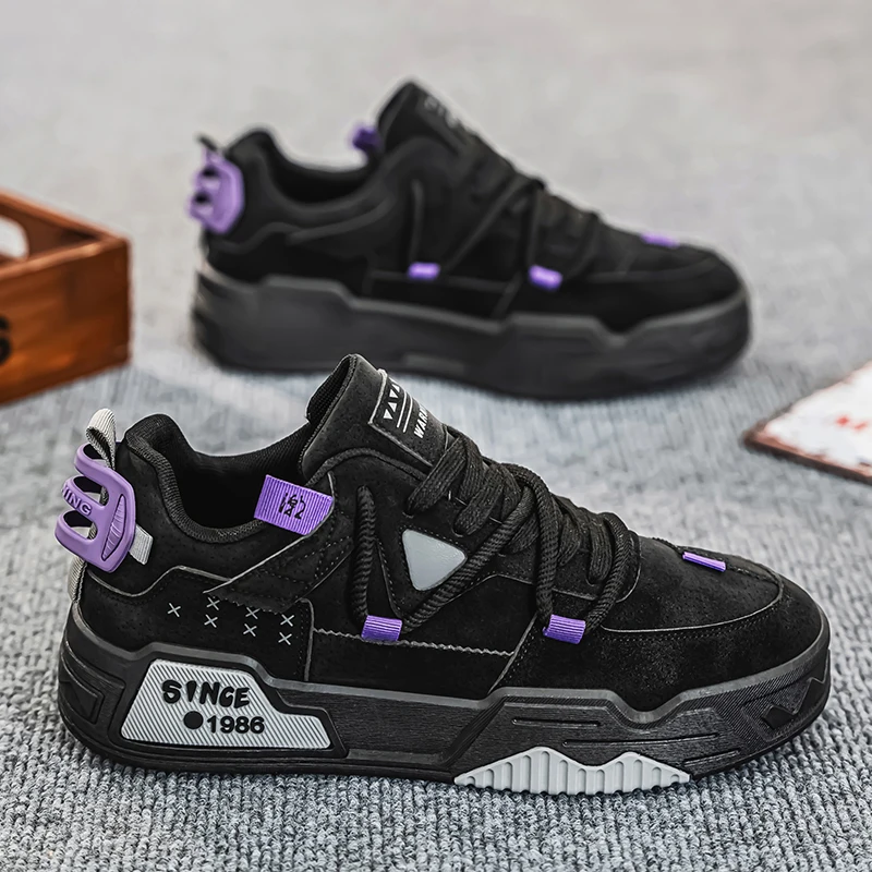 Men's Fashion Low-Top Thick Sole Heightening Sneakers Comfortable Non-Slip Casual Walking Hiking Outdoor Sport Work Shoes