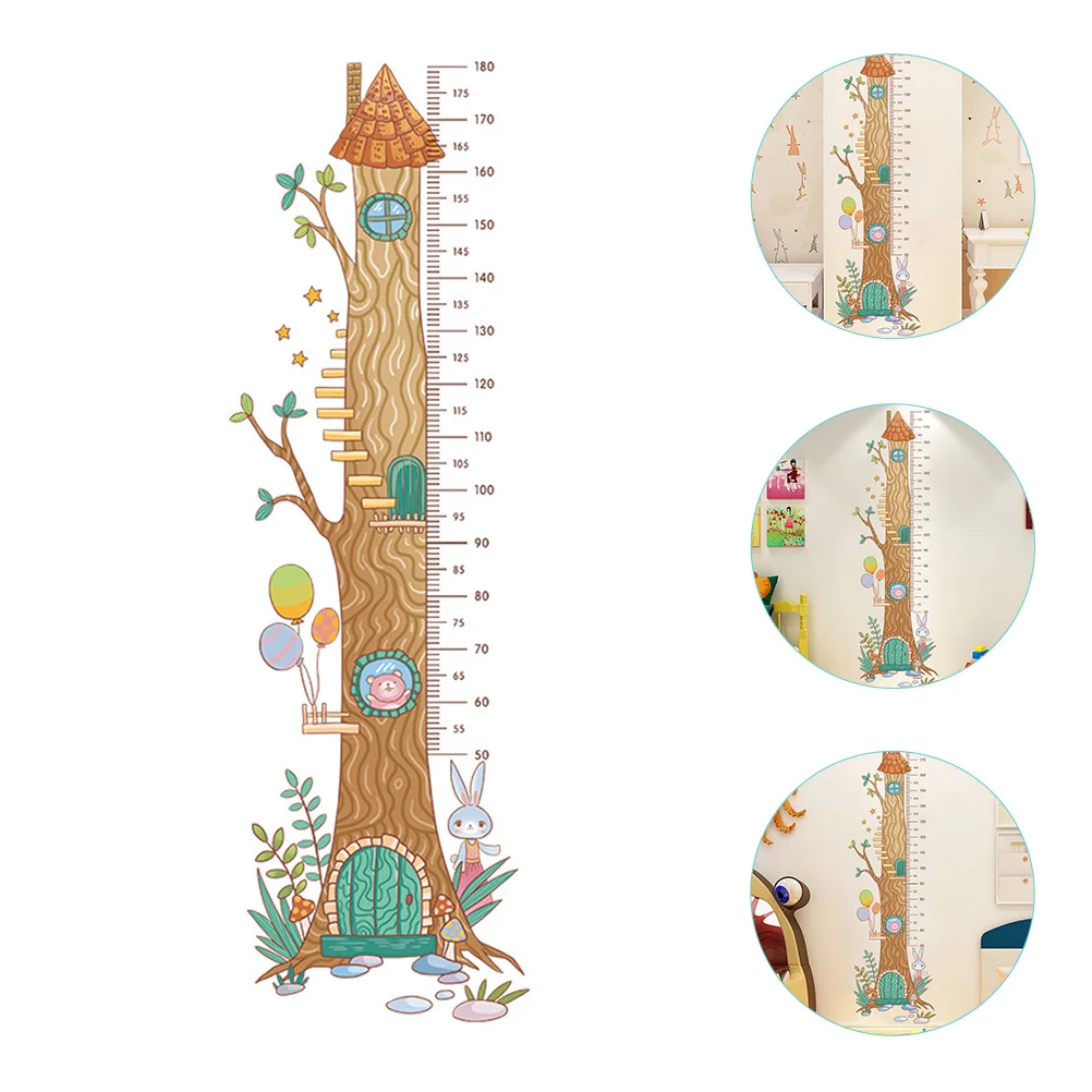 

Decor Height Stickers Growth Measurement Ruler Wall-mounted Printed Chart Trendy Room Kids Child