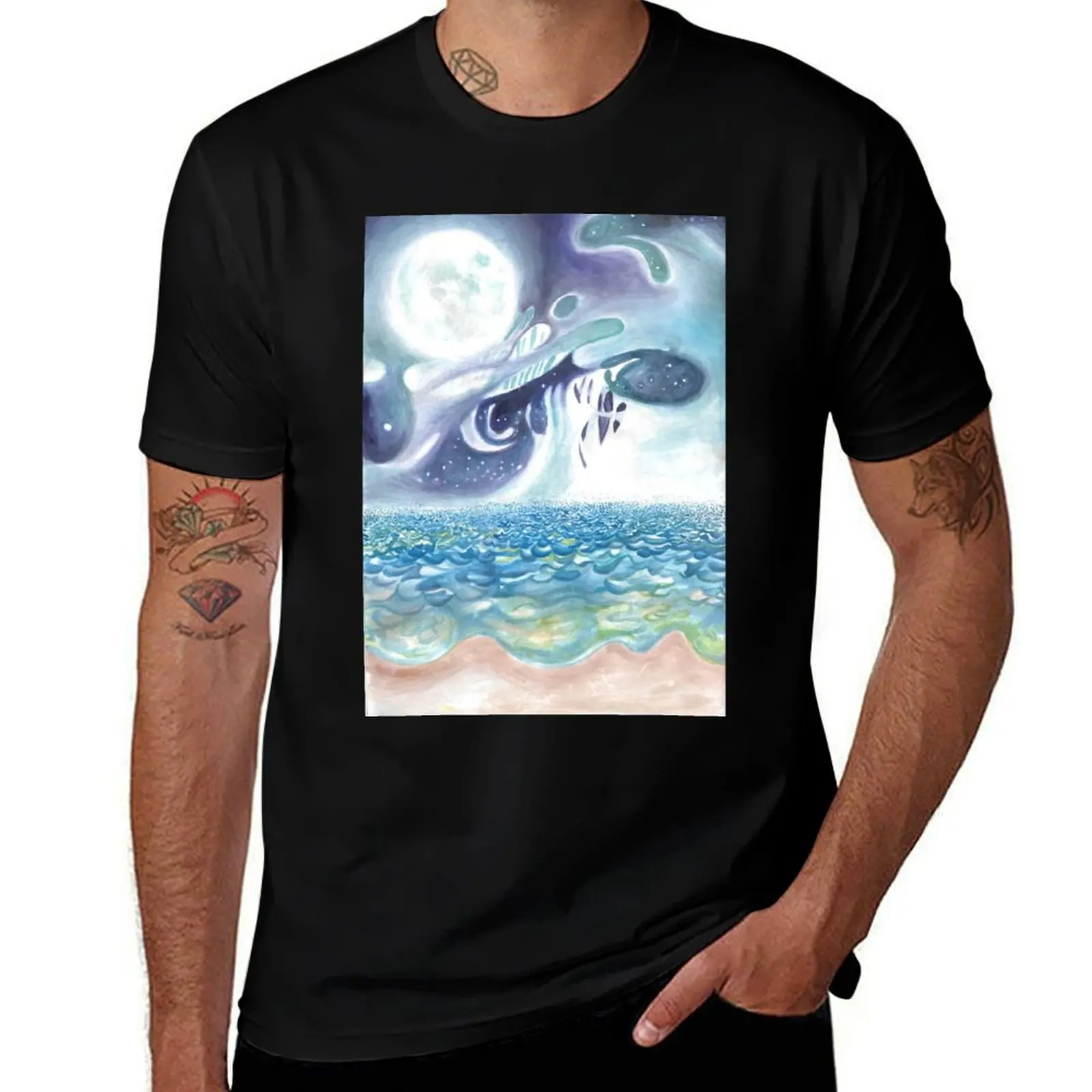 

Rorschach T-Shirt t shirts for man cotton funny t shirt man plain T-Shirt