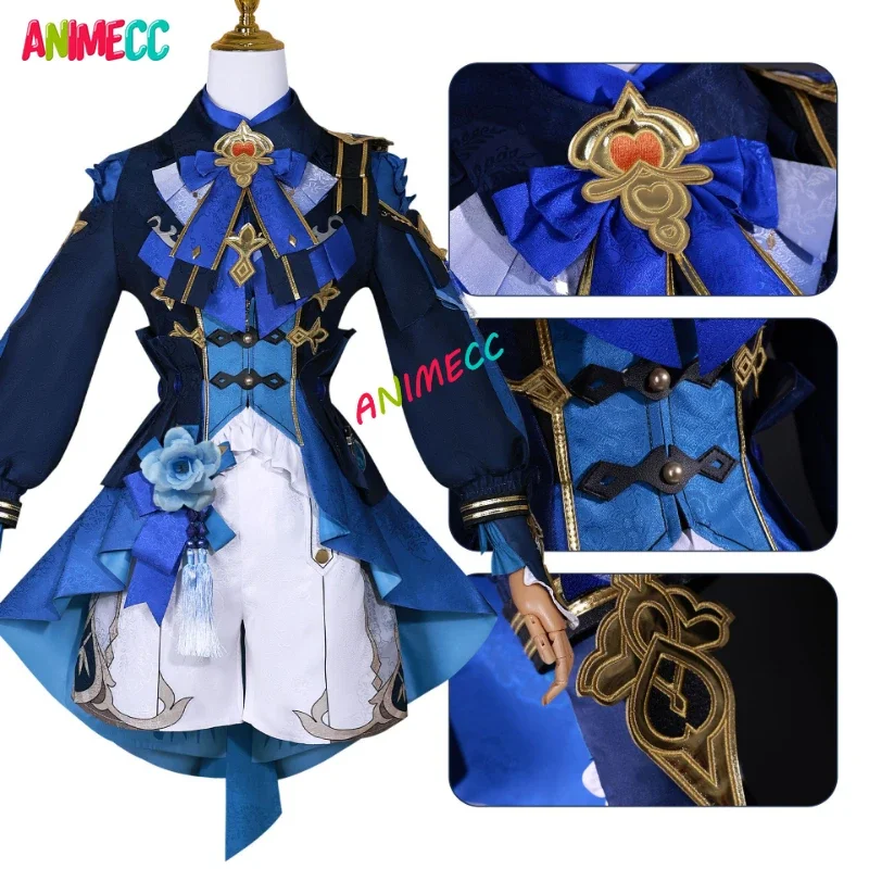 ANIMECC in Stock Xingqiu Cosplay Costume Genshin Impact Cosplay Lantern Rite Anime Game Uniform Halloween Party Outfit for Women