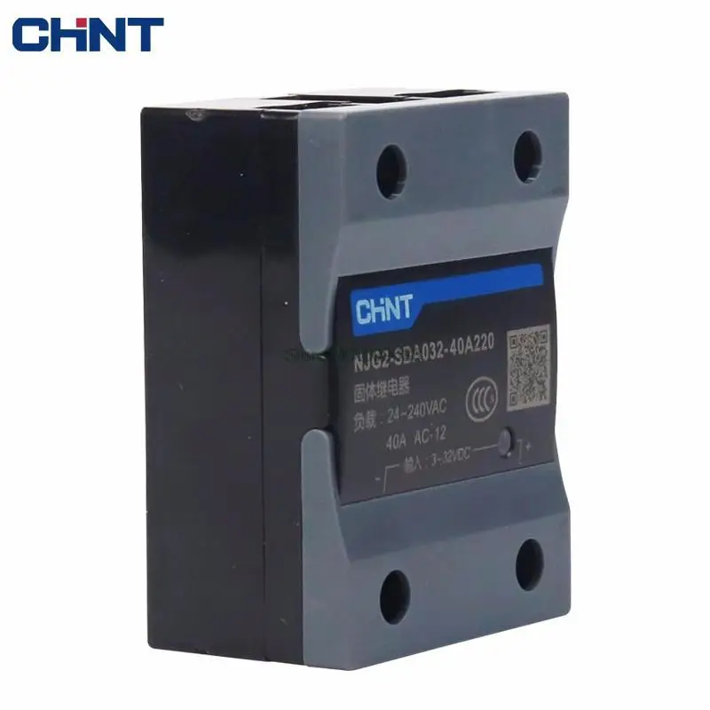 CHNT CHINT Single Phase DC Control AC 10A-120A Solid State Relay NJG2-SDA032 DC Control AC 220v Small SSR-40DA NJG2 NJG2-SDA
