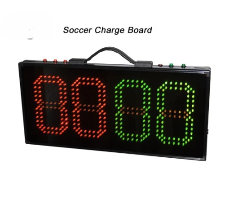 1 Sides Football Referee Substitution Board Injury Time Display Electronic Boards Change Player Soccer Battery Sports Equipment