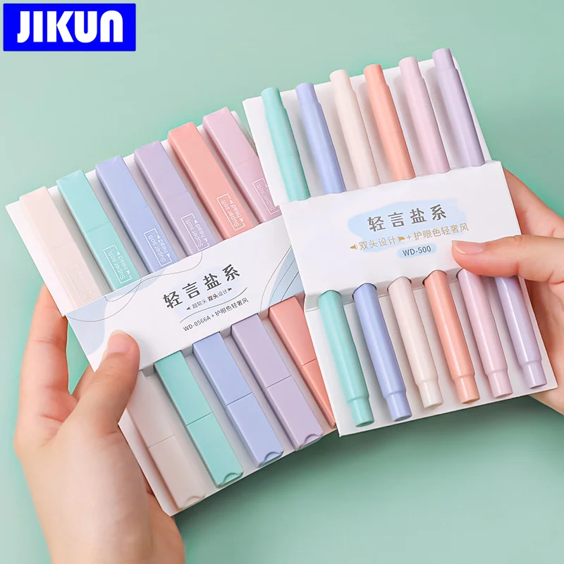 

Highlighters Pen Pastel Color Kawaii Stationery Student School Magic Sketch Graffiti Curved Liner Marker