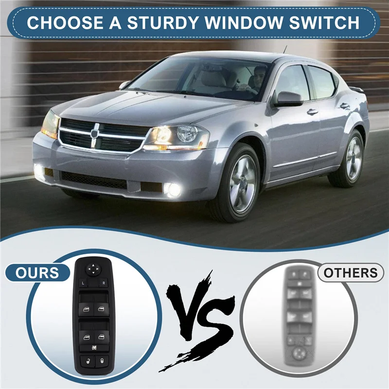 

ABXN-Power Window Switch Car Power Window Switch 4602535AC 4602535AD 04602535AF 4602535AG For Chrysler Dodge 08-09