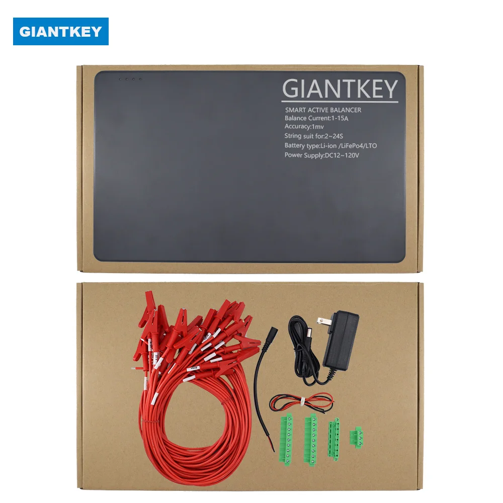 Giantkey 15a aktive balancer batterie 15a ausgleich 2s 4s 5s 6s 8s 14s 16s 20s 21s 22s 24s lifepo4 li-ion lto smart equalizer