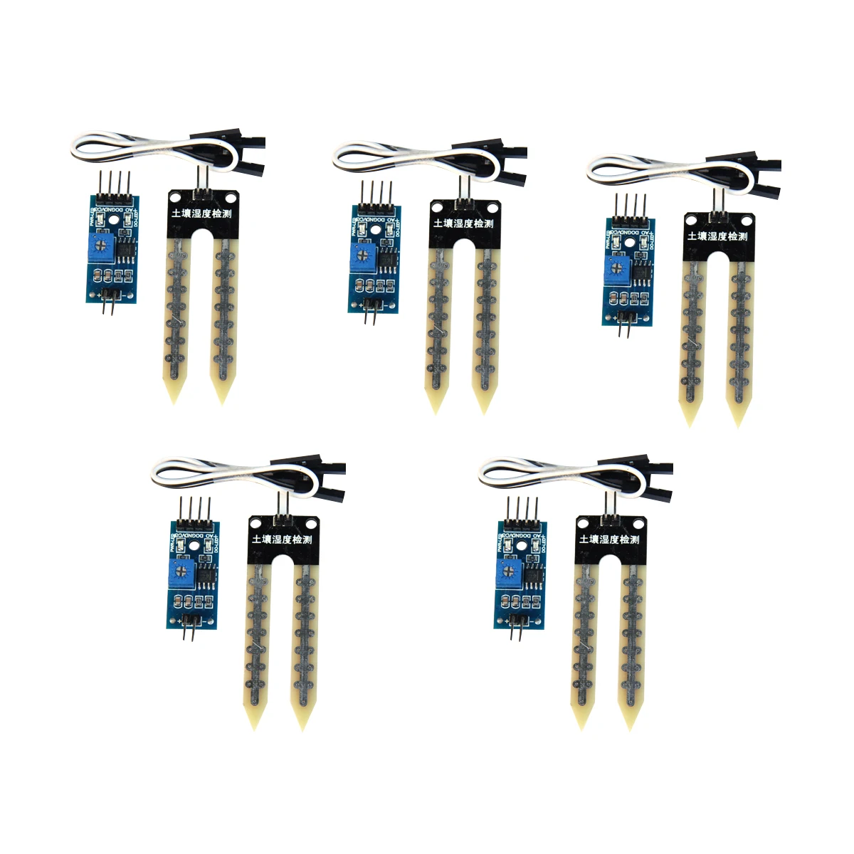 

5pcs Soil Moisture Sensor For Automatic System Indoor Outdoor Plant Care Hygrometer Humidity Detection Digital Analog