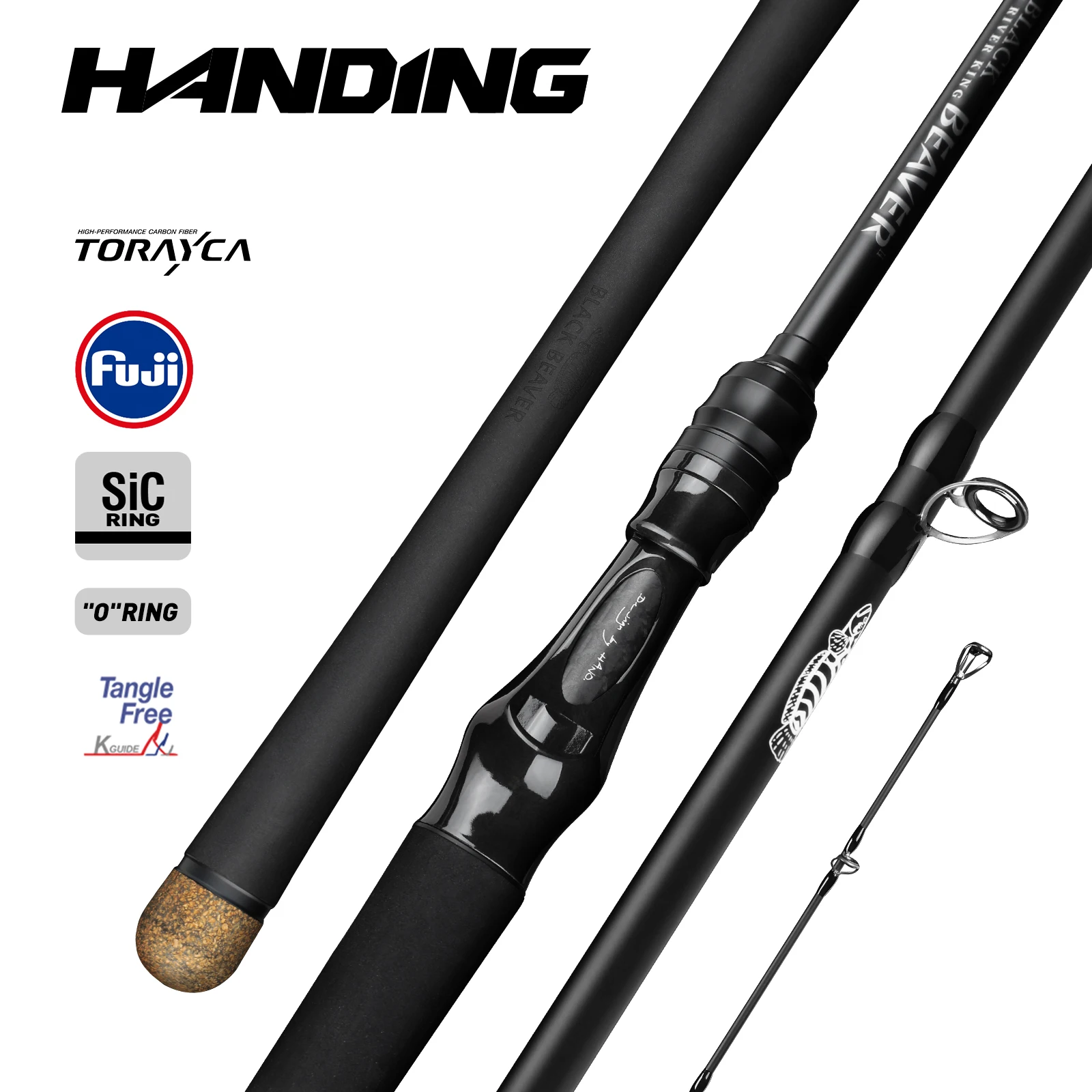 �y�Z�[�����zHANDING BLACK BEAVER �U �n���h�C���O �u���b�N�r�[�o�[ �U �ނ�� ����30�g���J�[�{���t�@�C�o�[ FUJI�uO�v�����SIC�K�C�h�����O 70 °   EVA�t���O���b�v�n���h���L���X�e�B���O���b�h