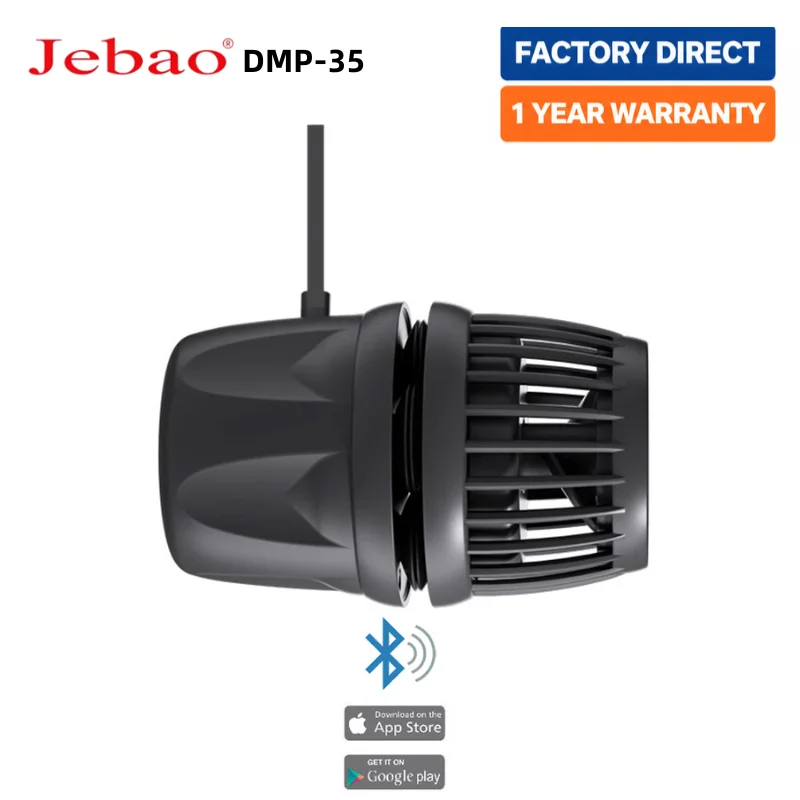 Jebao Jecod DMP-35 New Smart Bluetooth App Control Cordless Freshwater Saltwater Fish Tank Aquarium Wavemaker Pump