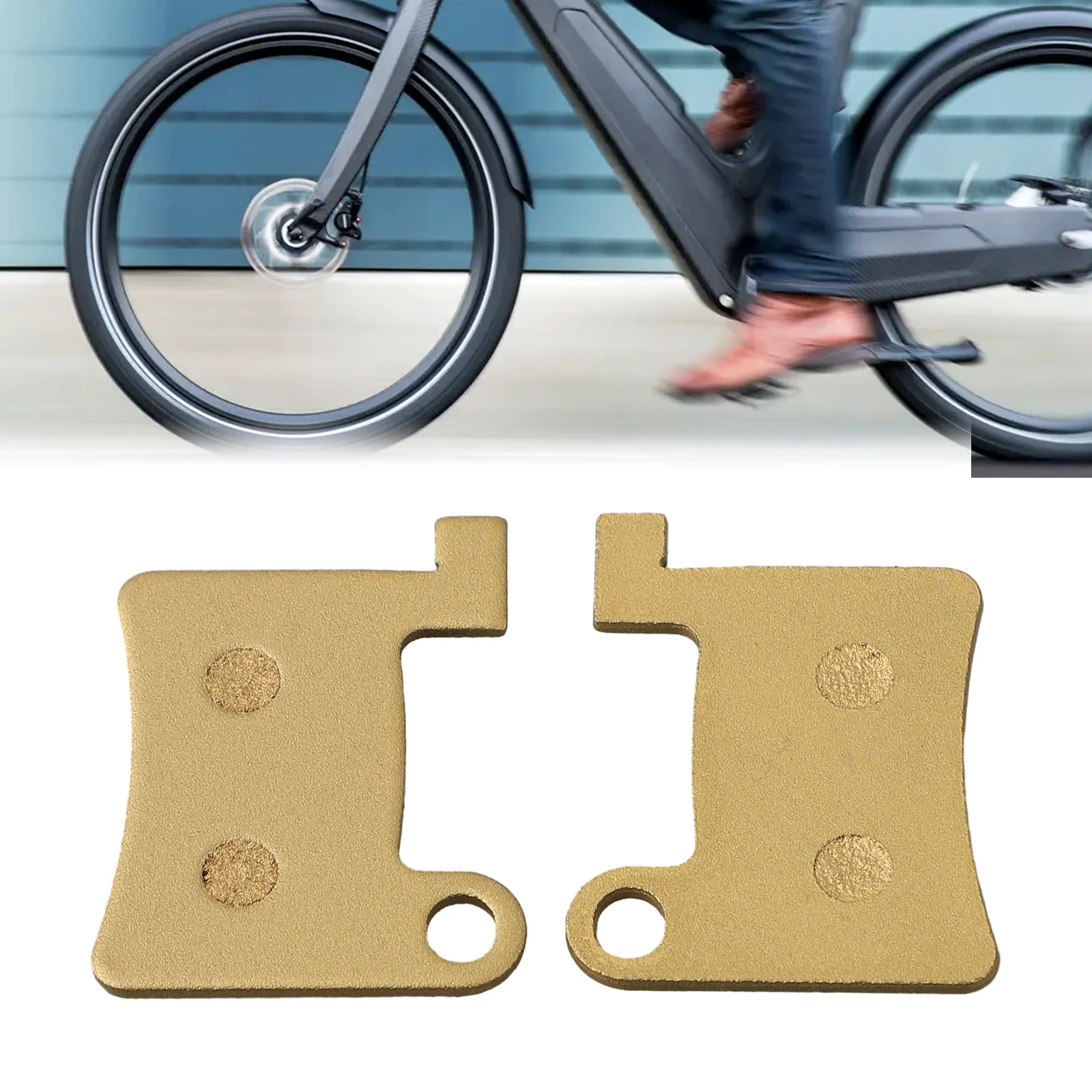 Brand New Barbell Locks Brake Pads 44.5x35mm All Metal For Elida Electric Bicycle 1 Pair Cycling Bicycle Components