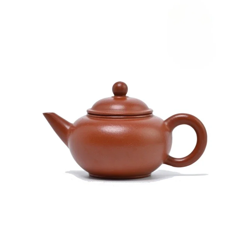 100ML Raw Ore Zhu Mud Pure Handmade Horizontal Pot Yixing Purple Clay Pot Kung Fu Teapot Tea Set Gift Zisha Tea Set Accessories
