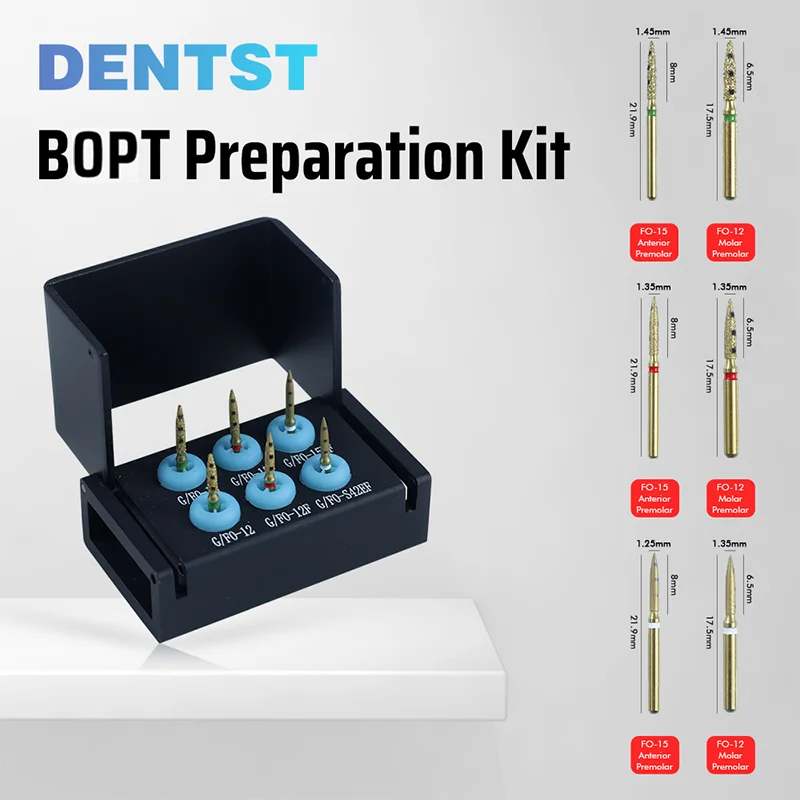 

Набор стоматологических боров BOPT, 6 шт., FG7906 для вертикальной подготовки и отделки передних/закрытых зубов, сертифицирован CE