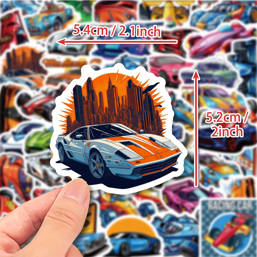 

10/30/50pcs Cartoon JDM Racing Stickers Sports Car Waterproof Graffiti Decals for Computer Luggage Laptop DIY Cool Sticker Toys