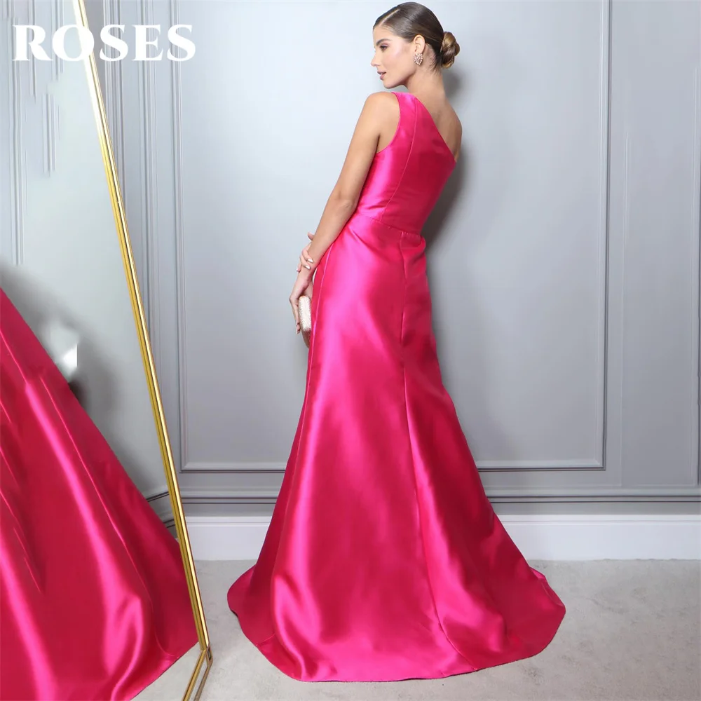 ROSES-Robes de Rhroses chaudes pour mariage, robes de soirée avec fente, robes de soirée 3D, robe de soirée teintée