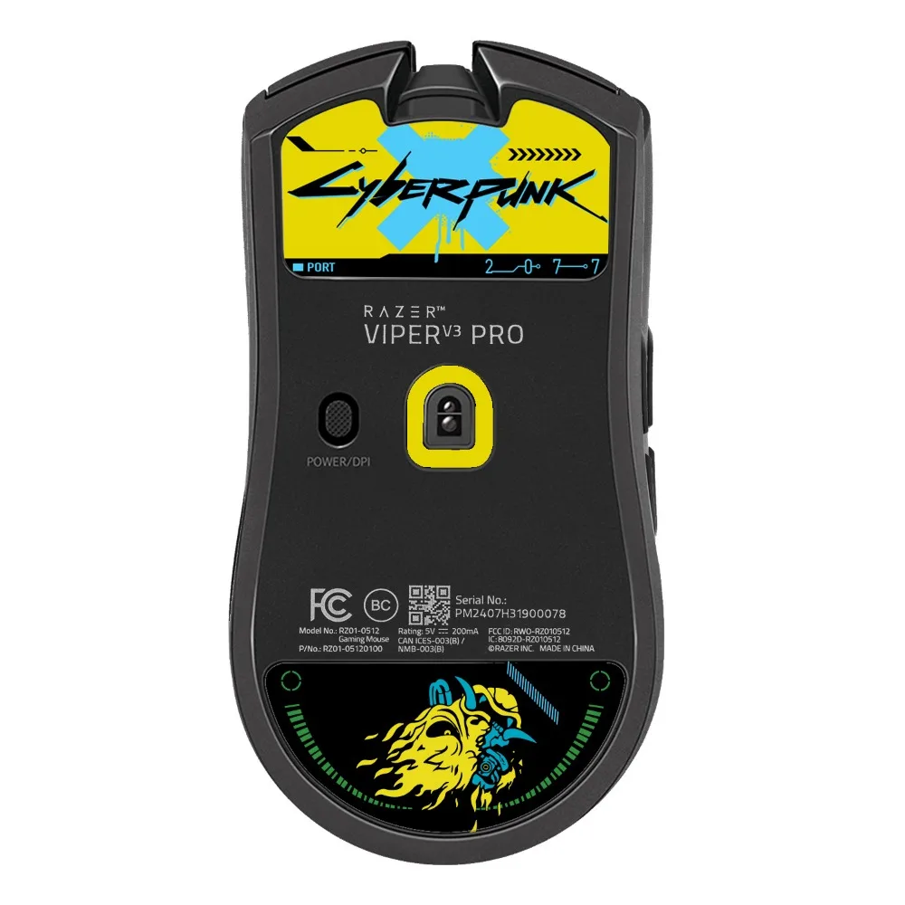 

Мультяшный узор, закаленное стекло, коньки для мыши, палочки для мыши Razer Viper V3 Pro, противоскользящая сменная наклейка для ног