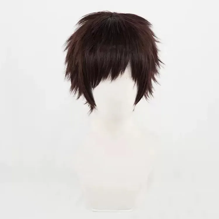 

Kai Chisaki Cosplay Wigs 30cm Short Brown Red Men Synthetic Hair