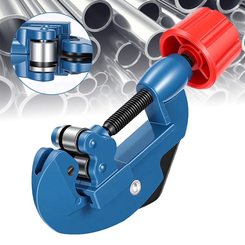 Tagliatubi 3-28mm, Utensile Manuale Multifunzione con Cuscinetto a Rulli, Tagliatubi per Rame e Alluminio, Tagliatubi per PVC