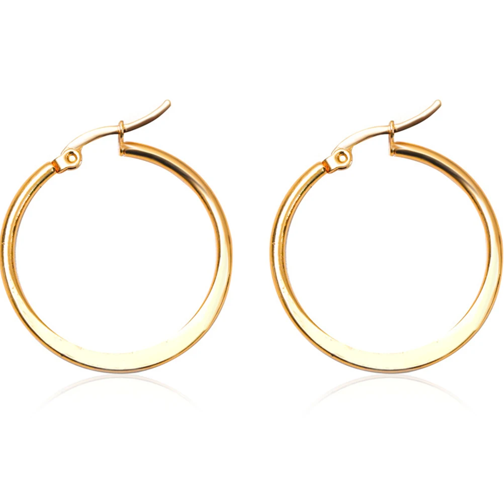 

Earrings Large Hoop Metal Jewelry European and American Women Golden Dangle