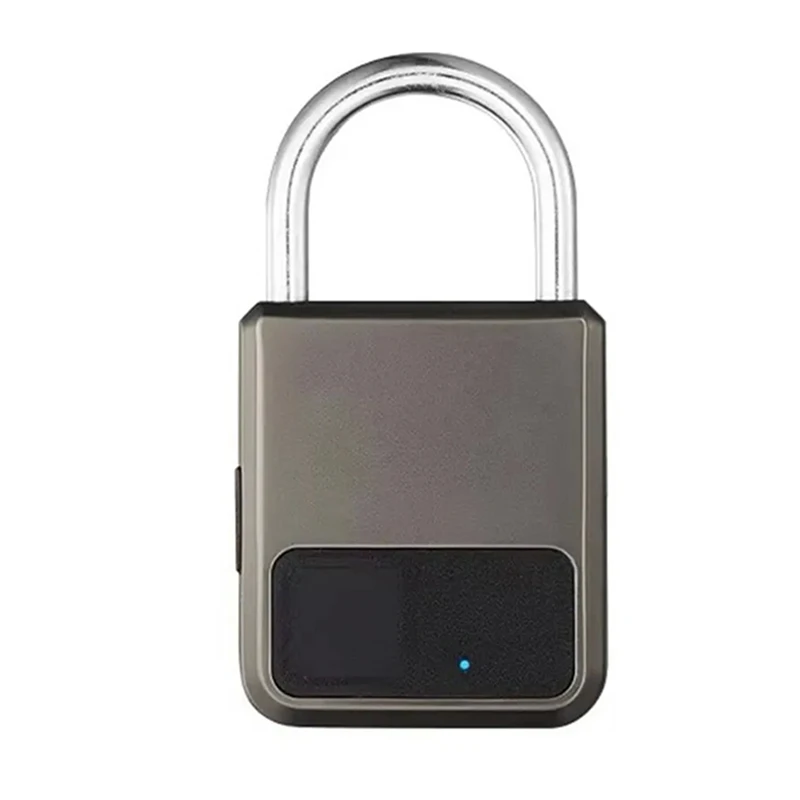 Smart Portable Fingerprints Pad Lock, Suporte para Emergência, Tuya APP, USB Key