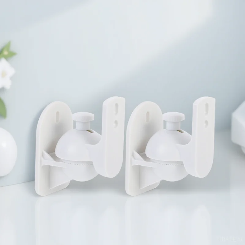 

2Sets Speaker Wall Brackets Heavy Duty ABS Surround Sound Speakers Mount Brackets Adjustable Tilt Wall Mount Bracket for Speaker