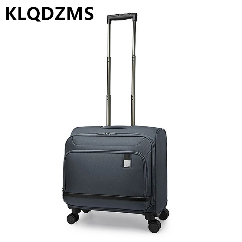 Klqdzms 16 "18 Zoll verschleiß feste Box Koffer Koffer Oxford Stoff kleine Boarding Box Aviation Box Trolley Bag Roll gepäck