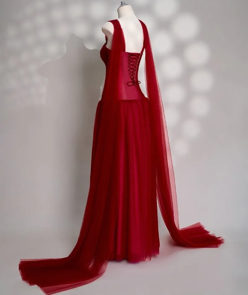 Customized Women's Sexy Strapless A-Line Ball Gown with Pleated Chiffon Shawl serene hill dresses luxury dress