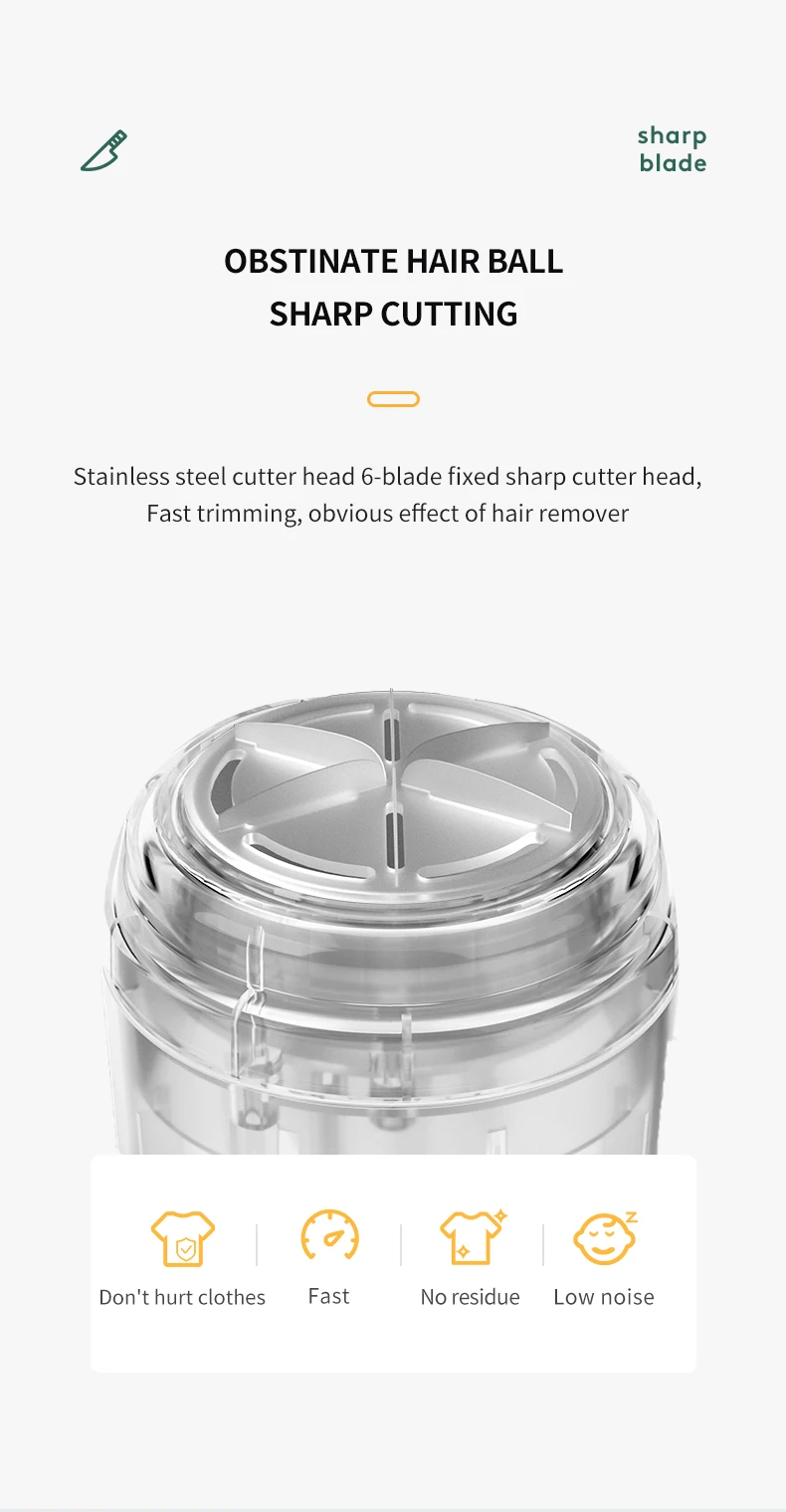 Electric Lint Remover for Clothing Pellet Fluff Remover Rechargeable Portable Fabric HairBall Shaver Removes Lint from Clothes