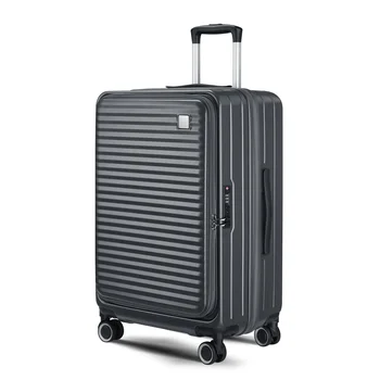 Travel Suitcase Rolling Luggage Portable Trolley Case with Wheels Lightweight Combination Lock Zipper Large Capacity Luggage