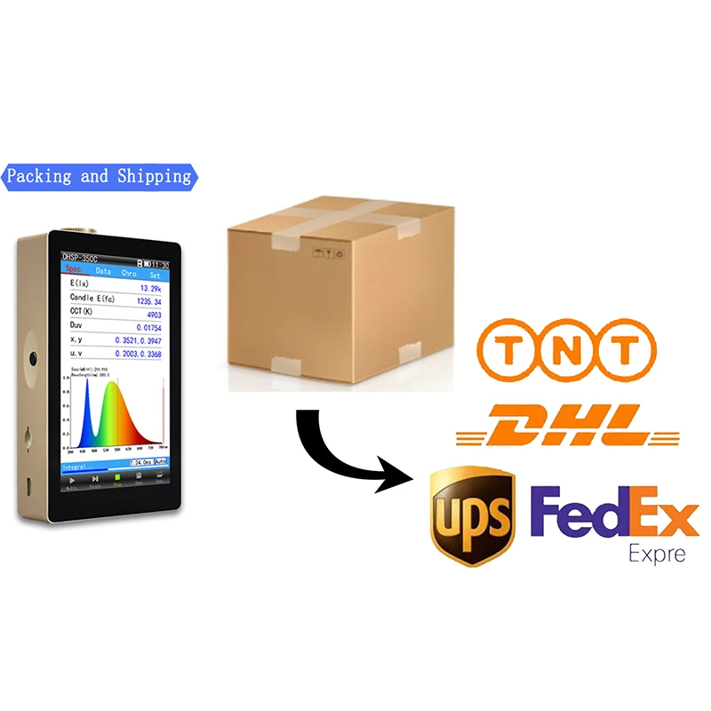 CCT CRI Meter OHSP350C 380-780nm Portable Spectrometer