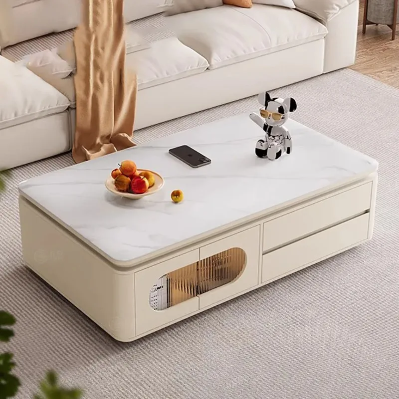 

Modern Nordic Coffee Table Trendy Organizer Beauty Storage Coffee Table Drawers Living Room Table De Salon Home Furniture