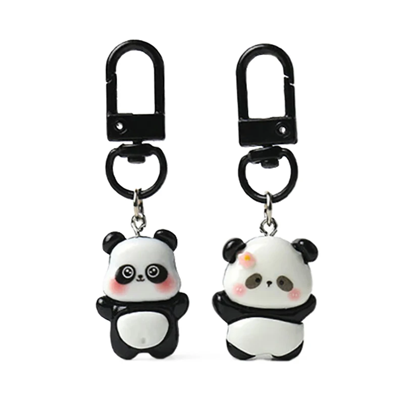 Lovely Fashion Small Panda Animal Keychain Sweet Versatile Backpack Decoration Accessories Creative Simple Pendant Gifts
