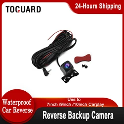 TOGUARD-cámara de visión trasera para coche, Monitor de aparcamiento de 7,5 grados con línea de aparcamiento, impermeable, para Carplay de 7/9/10 pulgadas, 170 M