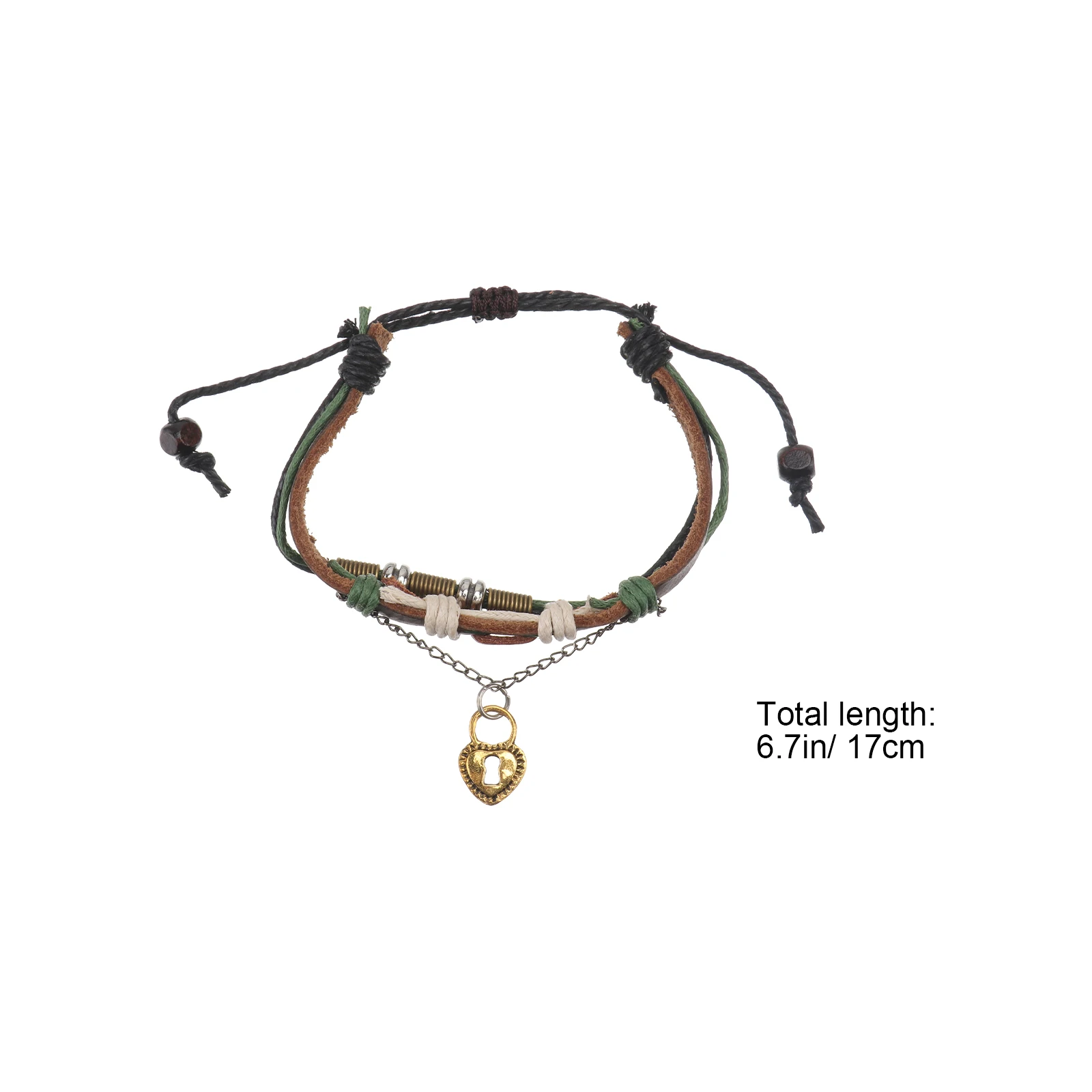 

Couple Bracelet Durable Safe Unique Fashion H Chain Perfect Gift Valentine Anniversary Party Daily Life Knitting Chain