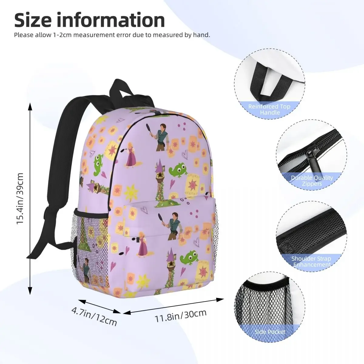 Zaplątane latarnie wzór plecaki nastolatek Bookbag Casual torby szkolne dla dzieci plecak na laptopa torba na ramię o dużej pojemności