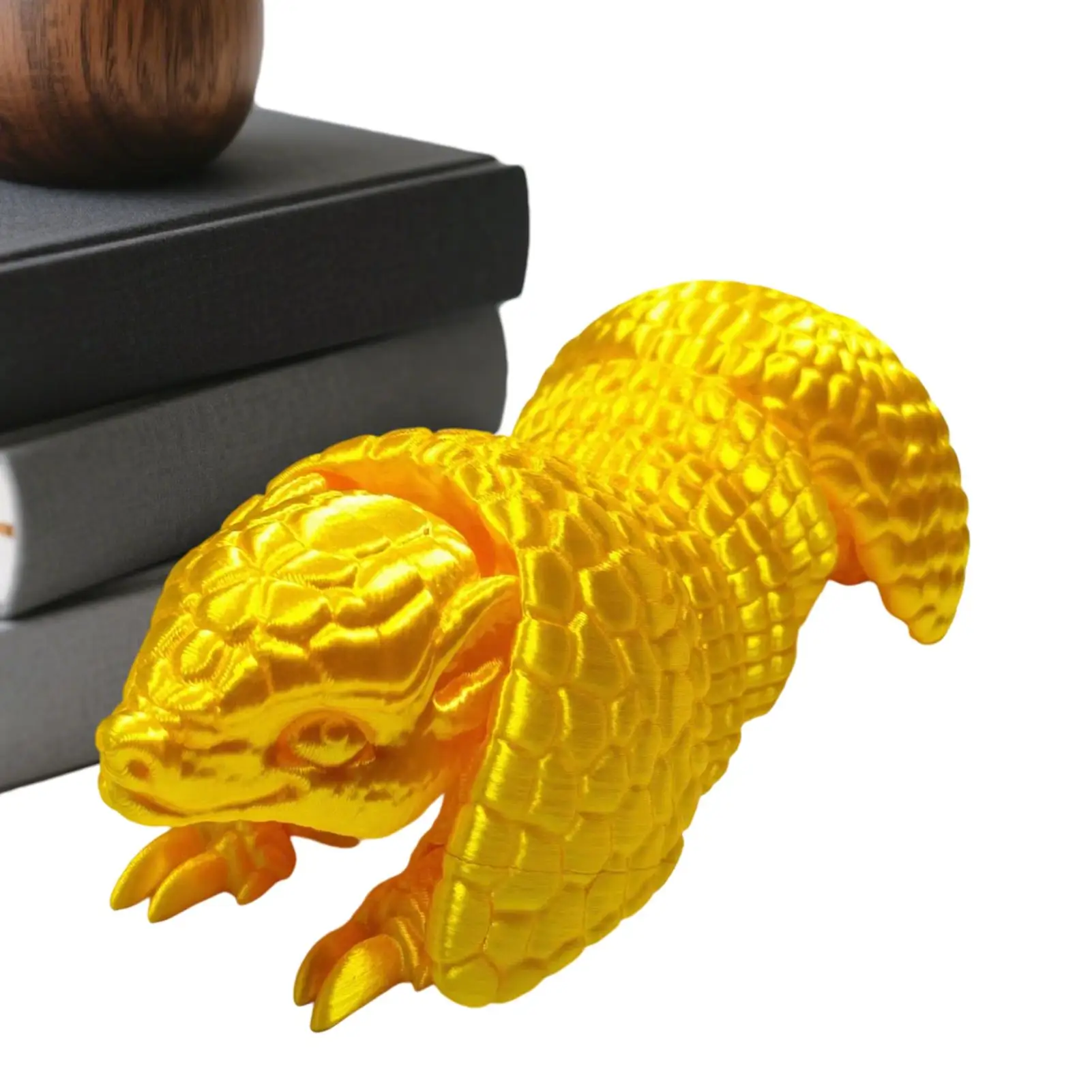 3D Pangolin Rollable Pangolin Model Interactive Join Adjustable For Windowsill Workplace Bookshelf School Entryway Tabletop