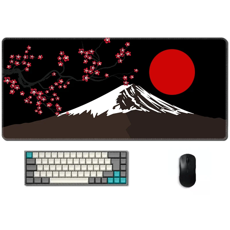 

Xxl Gaming Mouse Pad Japan Sakura Office Deskmat Large Mousepad Anime Laptop Gamer Room Decoration Kawaii Pc Rubber Keyboard Mat