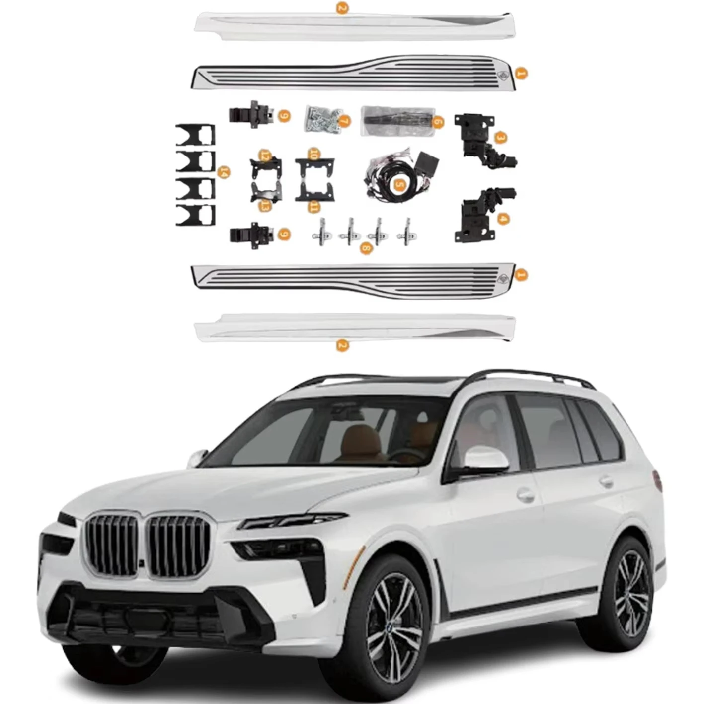 

Mamba Forever Store Automatic Foot Step Electric Side Step Running Board Power Electric Pedal for X7